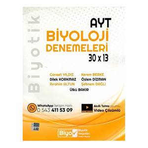 YKS AYT BİYOTİK DENEME BİYOLOJİ (30*13) - 2023-24