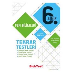 6.SINIF BLOKTEST FEN BİLİMLERİ TEKRAR TESTLERİ