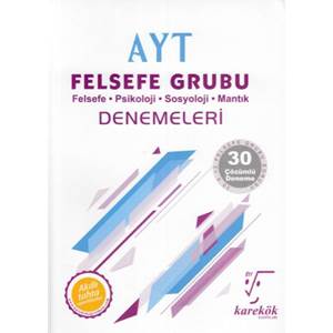 Karekök AYT Felsefe Grubu Denemeleri (Yeni)