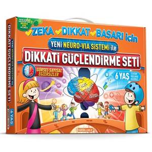 Yeni Neuro-Via Sistemi ile Dikkati Güçlendirme Seti 6 Yaş (3 Kitap)