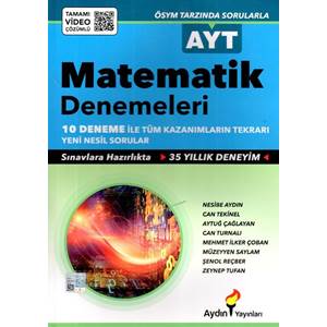 Aydın Yayınları AYT Matematik 10 Deneme