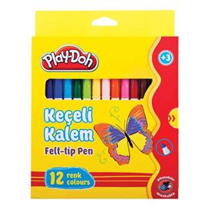 PLAY-DOH KEÇELİ KALEM 5 MM. 12 RENK (KARTON)