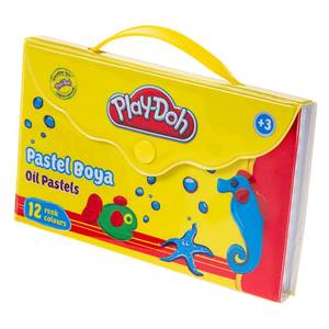 Play-Doh 12 Renk Pastel Boya Çantalı