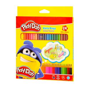 Play Doh 24 Renk Set Kuru Boya