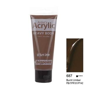 Bigpoint Akrilik Boya 75 ml Burnt Umber 687