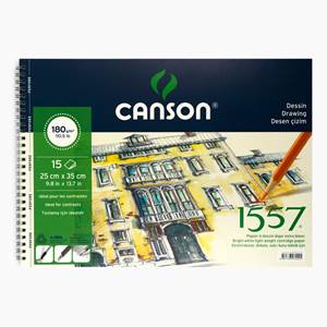 CANSON 1557 RESİM ÇİZİM BLOK 25x35 180GR