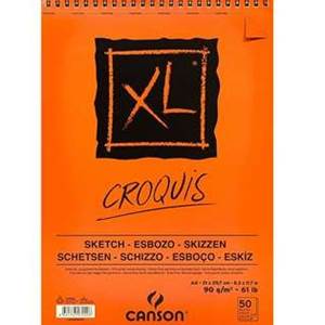 CANSON CROQUIS XL ALBÜM 90GR ÜSTEN SPİRALLİ A5 50YP