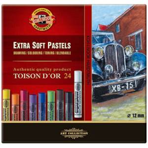 Kohinoor set extra soft dry chalks 8554 24