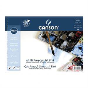 CANSON FINEFACE ÇOK AMAÇLI RESİM BLOKLARI 200GR 35x50 15YP