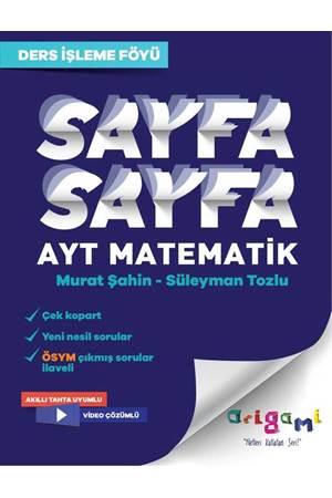 Tammat Yayıncılık AYT Matematik Sayfa Sayfa Ders İşleme Föyü