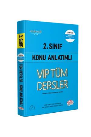 Editör 2. Sınıf VIP Tüm Dersler Konu Anlatımlı Mavi Kitap