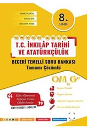 NARTEST 8. SINIF OMAGE GOLD İNKILAP TARİHİ SORU BANKASI (NARTEST MAVİ İLE AYNI KİTAP)