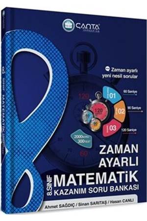 Çanta Yayınları 8. Sınıf Matematik Zaman Ayarlı Kazanım Soru Bankası