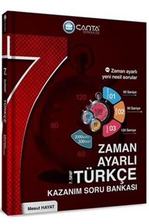 Çanta 7. Sınıf Türkçe Zaman Ayarlı Kazanım Soru Bankası