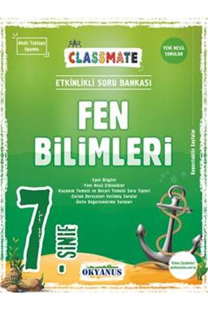 Okyanus 7. Sınıf Classmate Fen Bilimleri Soru Bankası