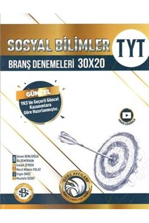 Bilgi Sarmal Yayınları TYT Sosyal Bilimler 30 x 20 Branş Denemeleri