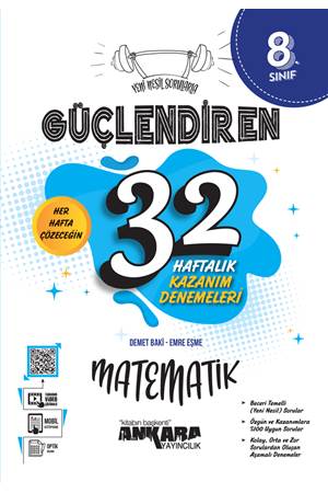 ANKARA 8.SINIF MATEMATİK 32 HAFTA KAZANIM DENEMESİ