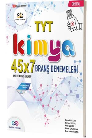 Orbital Yayınları TYT Kimya 45 x 7 Branş Denemeleri