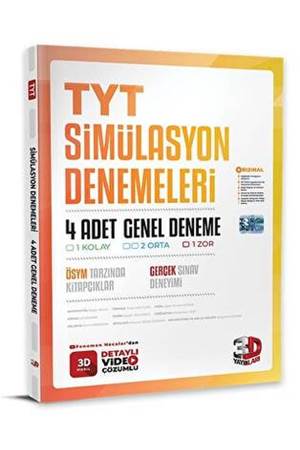 3D Yayınları TYT 4 lü Simülasyon Genel Deneme