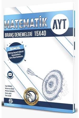 Bilgi Sarmal Yayınları AYT Matematik 15 x 40 Branş Denemeleri