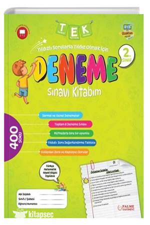 PALME 2.SINIF TEK DENEME SINAVI KİTABIM