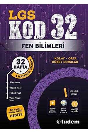 Tudem Yayınları 8. Sınıf LGS Fen Bilimleri Kod 32 Tekrar Testleri