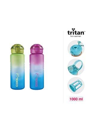 KİLİTLİ MATARA 1000ML TRITAN 2 RENK MIX