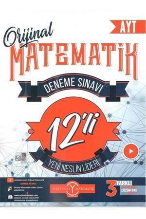 Orijinal Yayınları AYT Matematik 12 li Deneme Sınavı