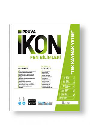 Pruva Akademi 8. Sınıf İkon Fen Bilimleri Konu Anlatım Kitabı