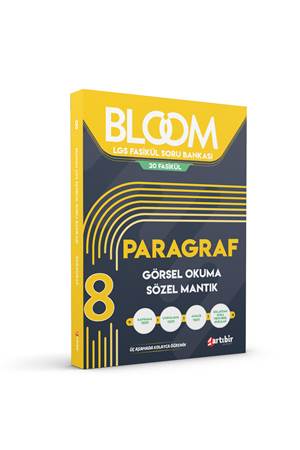 Artıbir Yayınları 8. Sınıf Bloom Paragraf Görsel Okuma Sözel Mantık LGS Fasikül Soru Bankası