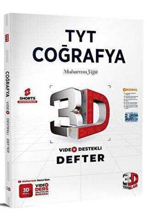 3D Yayınları TYT Coğrafya Video Destekli Defter