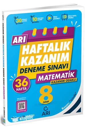 Arı 8 Sınıf Haftalık Kazanım Matematik deneme sınavı