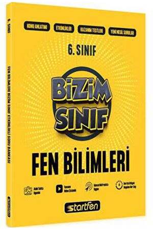Startfen 6. Sınıf Bizim Sınıf Fen Bilimleri Etkinlikli Soru Bankası