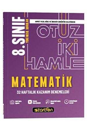 Startfen Yayınları 8. Sınıf Matematik 32 Hamle Haftalık Kazanım Denemeleri