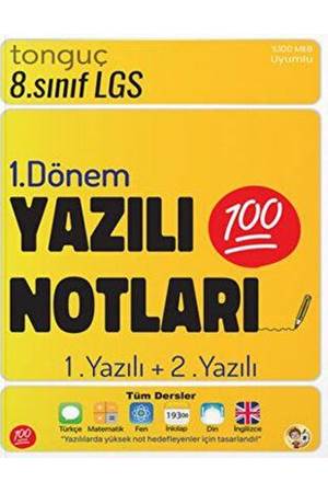 Tonguç 8. Sınıf Yazılı Notları 1. Dönem 1 ve 2. Yazılı