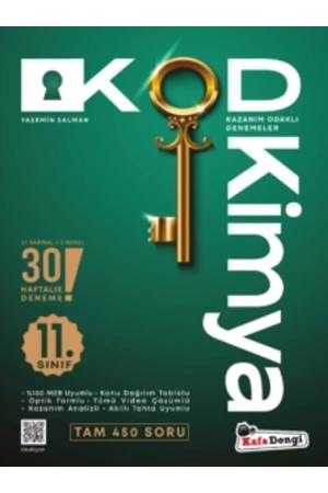 Kafadengi 11. Sınıf KOD Kimya Haftalık Sarmal Deneme