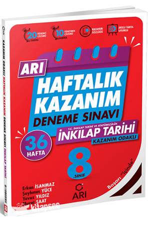 Arı 8. Sınıf T.C. İnkılap Tarihi ve Atatürkçülük Haftalık Kazanım Deneme