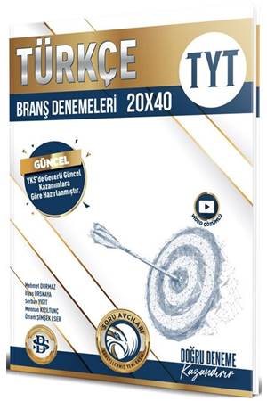 Bilgi Sarmal Yayınları TYT Türkçe 20 x 40 Branş Denemeleri