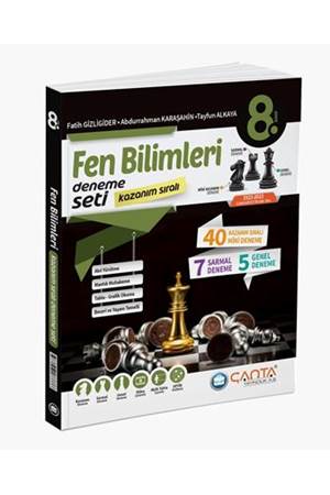 Çanta 8. Sınıf Fen Bilimleri Kazanım Sıralı Deneme Seti