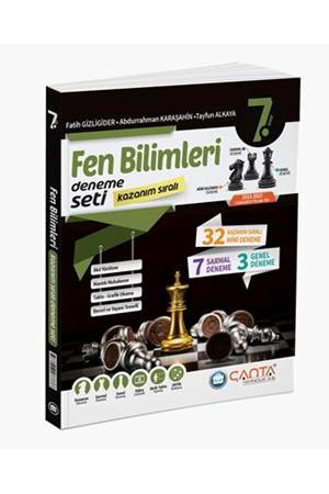 Çanta 7. Sınıf Fen bilimleri Kazanım Sıralı Deneme Seti