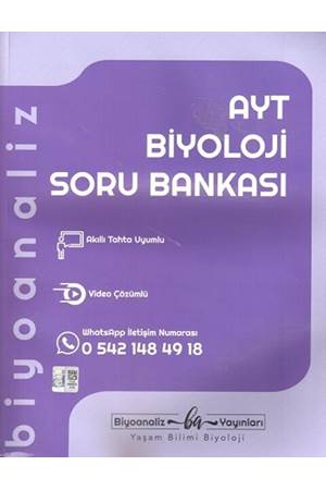 Biyoanaliz Yayınları AYT Biyoloji Soru Bankası