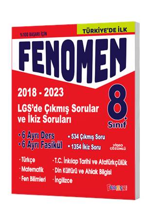 FENOMEN 8 LGS ÇIKMIŞ SORULAR VE İKİZ SORULARI SETİ (6 KİTAP) (2018-2024) (İADESİZDİR)
