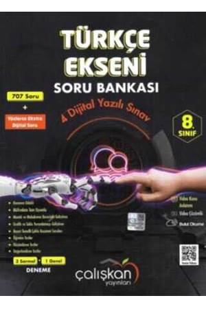 Çalışkan Yayınları 8. Sınıf Türkçe Ekseni Soru Bankası