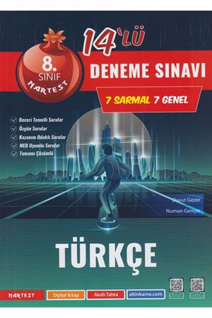 Nartest Yayınevi 8. Sınıf Mod Türkçe 14 Deneme Sınavı