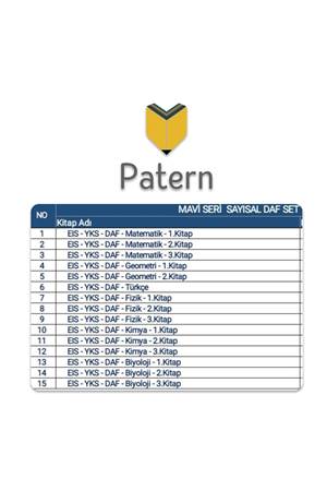 Bahçeşehir Patern Eğitim Kurumu 12. Sayısal Set