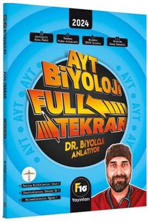 F10 Yayınları Dr. Biyoloji AYT Biyoloji Full Tekrar Video Ders Kitabı