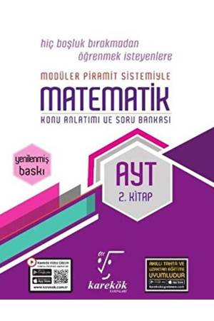 KAREKÖK AYT MATEMATİK 2.KİTAP MPS (MODÜLER PİRAMİT SİSTEMİ) 2023