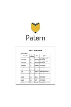 PATERN 12.SINIF SAYISAL 3.SEVİYE SET
