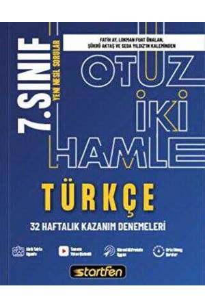 Startfen Yayınları 7. Sınıf - Türkçe 32 Hamle Kazanım Denemeleri