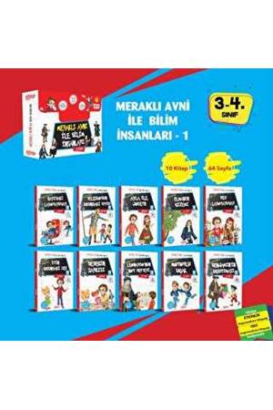 Meraklı Avni ile Bilim İnsanları Serisi - 1 10 Kitap - Etkinlik Testi / 8 +